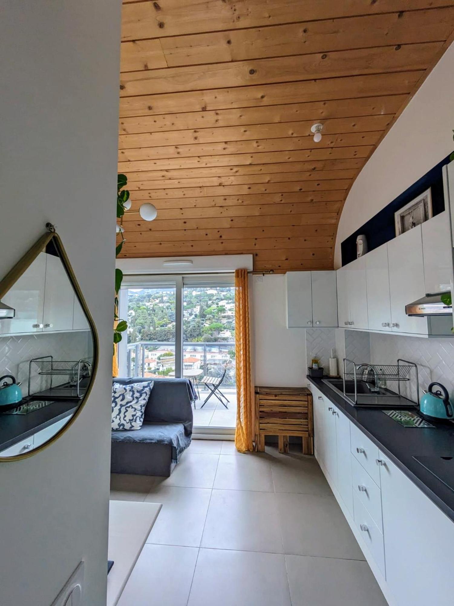 Studio Calme Avec Vue Degagee Nice Extérieur photo