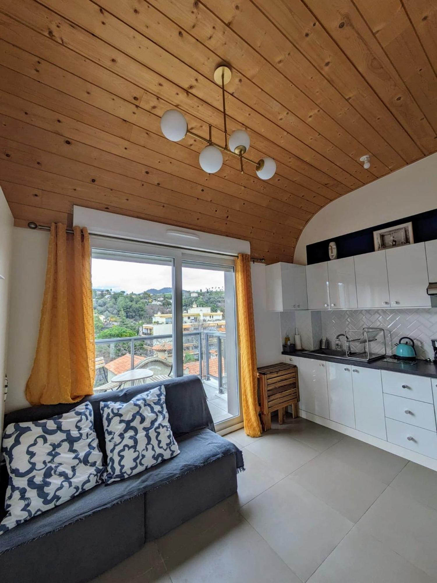 Studio Calme Avec Vue Degagee Nice Extérieur photo