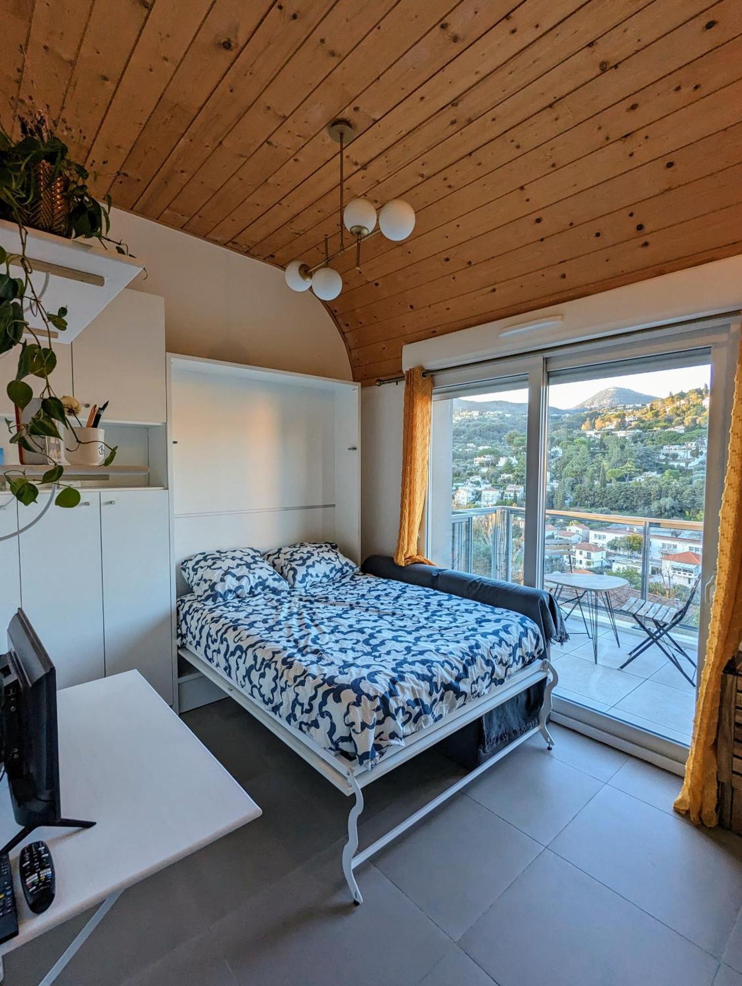 Studio Calme Avec Vue Degagee Nice Extérieur photo
